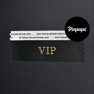 Musta VIP Badge Ribbon Konferenssipassien ja tapahtumapassien tunnistenauha