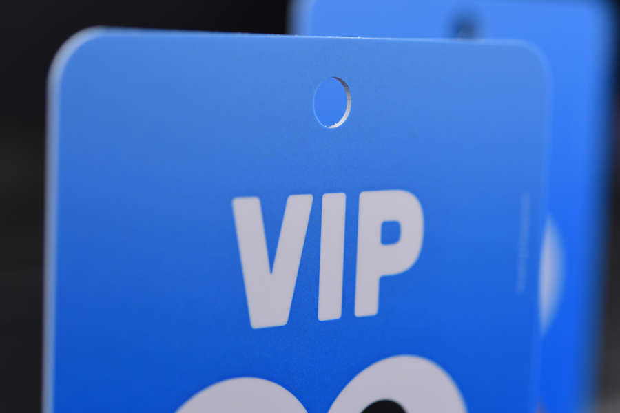 Vahvat PVC muoviset tapahtumapassit pankkikorttipaksuudella