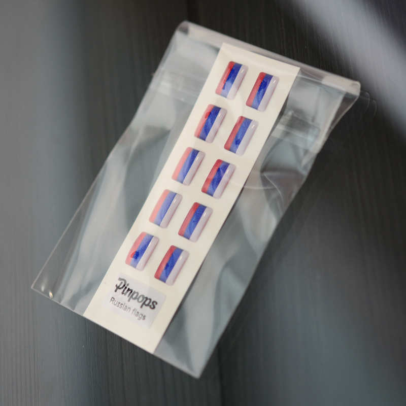 Venäjän Kieliliput nimineulojen kanssa käytettäväksi