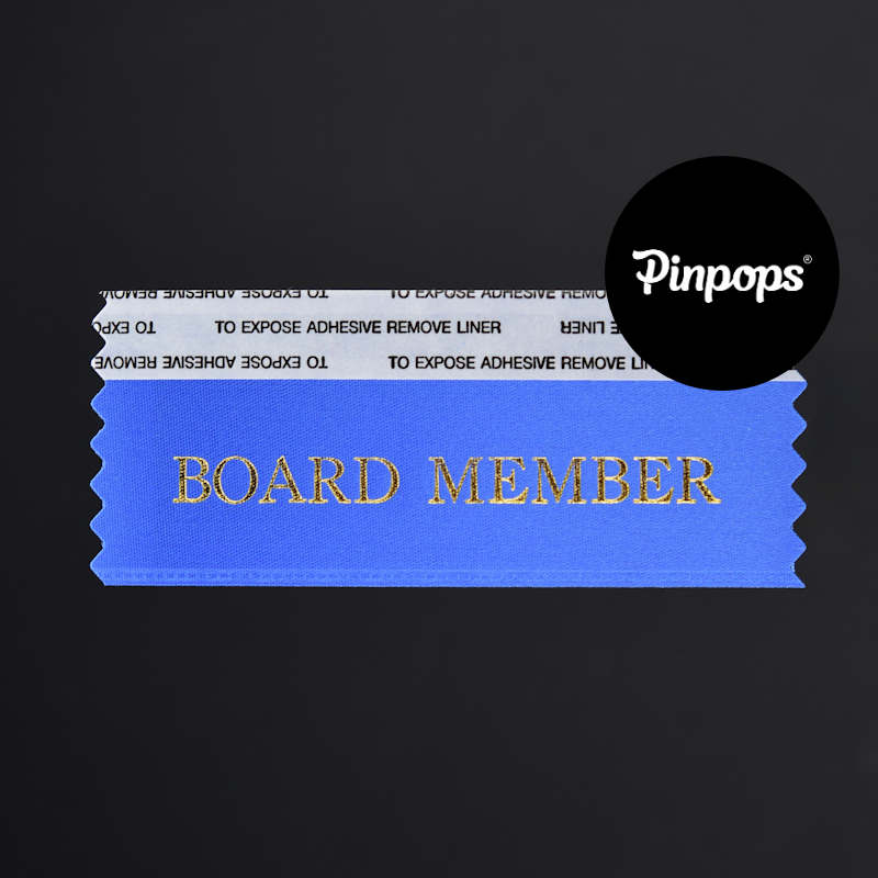 Sininen BOARD MEMBER Badge Ribbon Konferenssipassien ja tapahtumapassien tunnistenauha