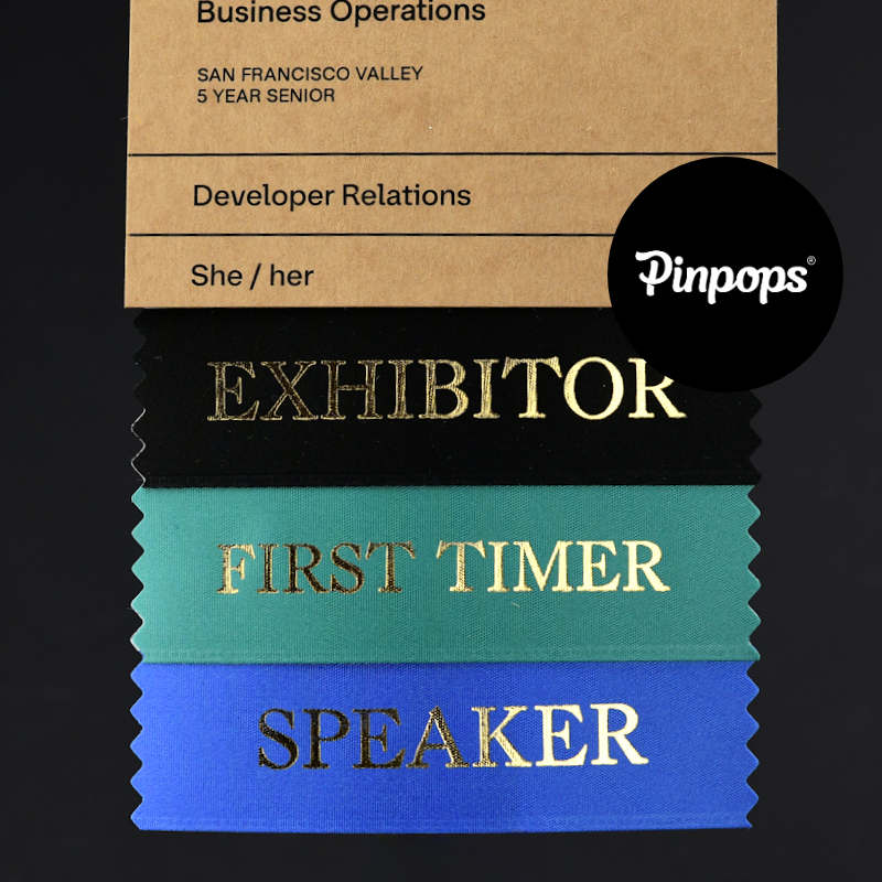 Vihreä MEMBER Badge Ribbon Konferenssipassien ja tapahtumapassien tunnistenauha