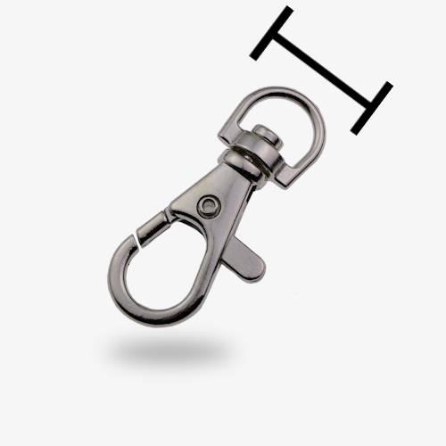 10mm Metallinen Papukaijaklipsi