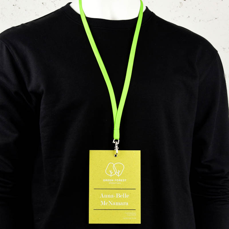 Lime Classic 10mm kaulanauha turvalukolla ja papukaijaklipsillä