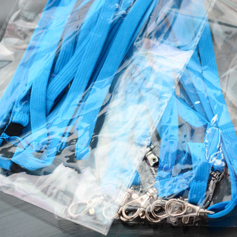 Turkoosi Classic 10mm kaulanauha turvalukolla ja papukaijaklipsillä