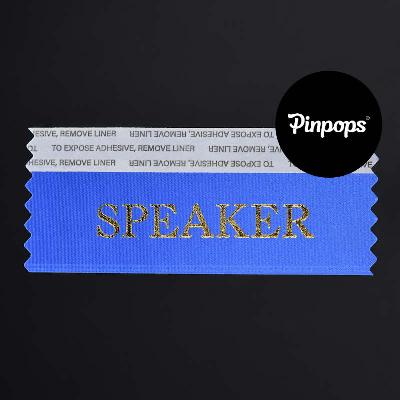 Sininen SPEAKER Badge Ribbon Konferenssipassien ja tapahtumapassien tunnistenauha